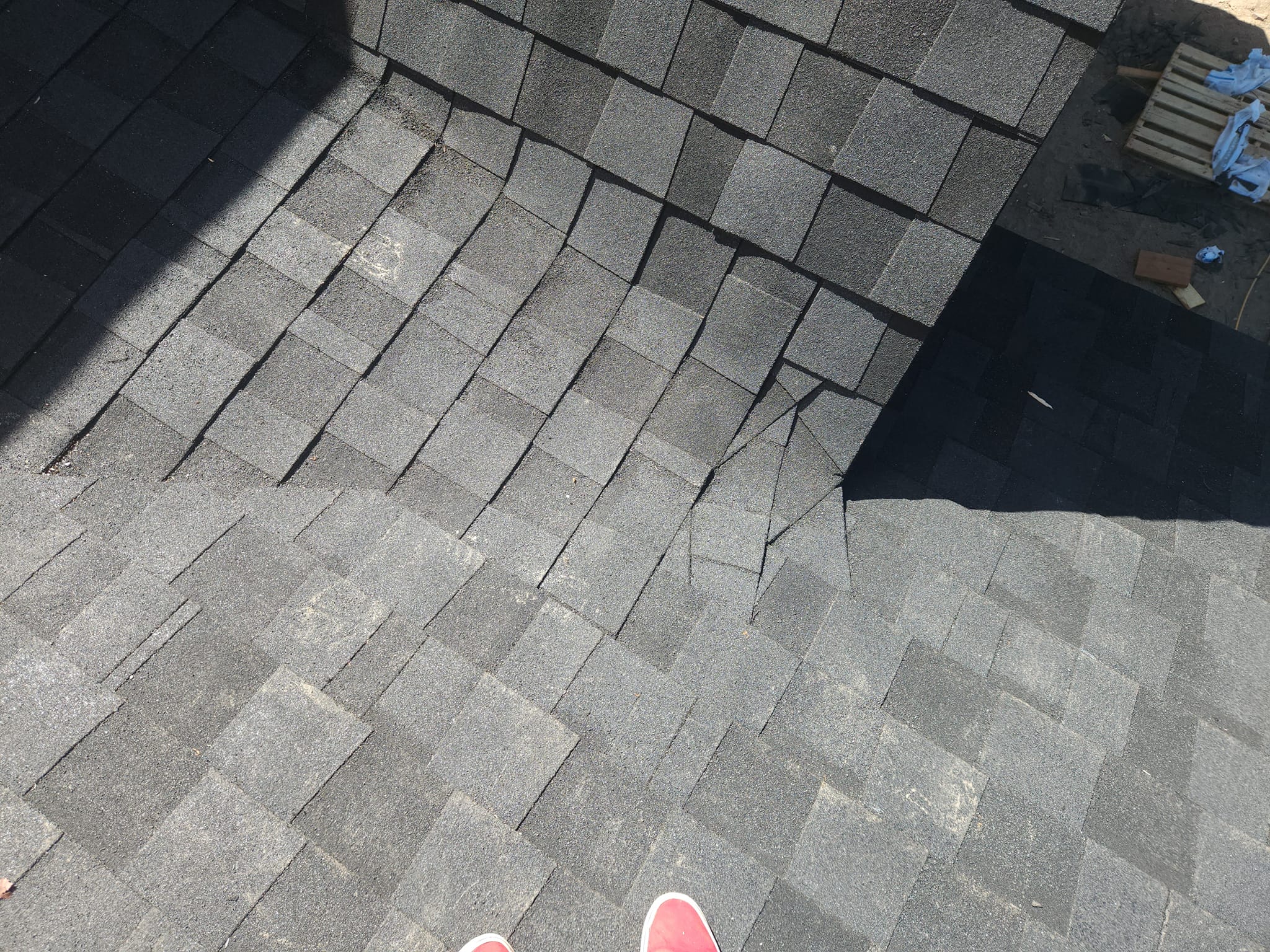 Completed roofing project